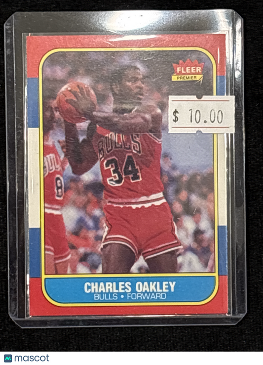 1986 Fleer Charles Oakley #81