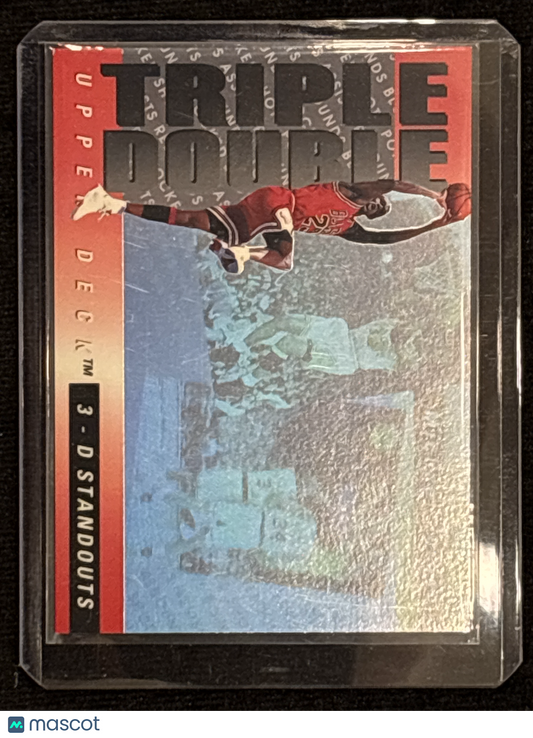 1993 Upper Deck Triple Double 3-D Standouts Michael Jordan #TD2 HOF Mint