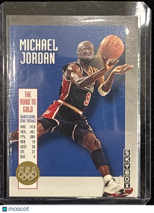 1992 SkyBox USA Basketball The Road to Gold Michael Jordan #USA11 HOF Mint