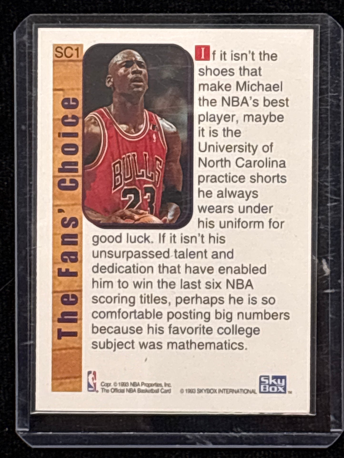 1992-93 SkyBox Hoops Supreme Court Michael Jordan #SC1