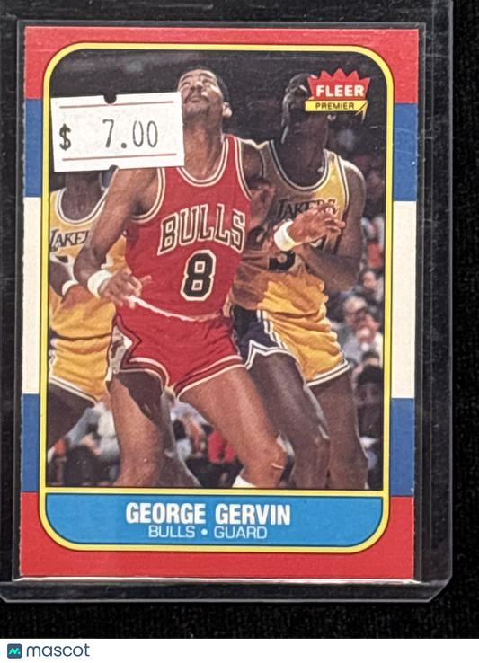 1986 Fleer George Gervin #36 HOF Mint