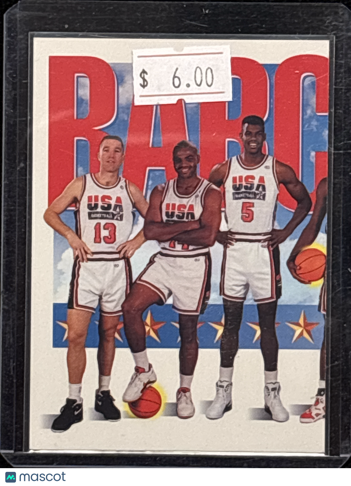 1992 SkyBox USA Basketball Earvin Johnson John Stockton Karl Malone Michael Jordan Patrick Ewing David Robinson Chris Mullin Larry Bird Charles Barkley Scottie Pippen #544