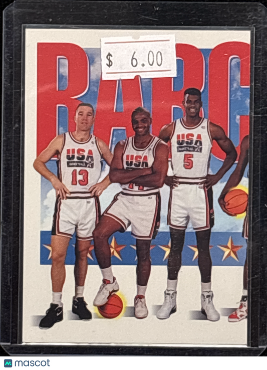1992 SkyBox USA Basketball Earvin Johnson John Stockton Karl Malone Michael Jordan Patrick Ewing David Robinson Chris Mullin Larry Bird Charles Barkley Scottie Pippen #544
