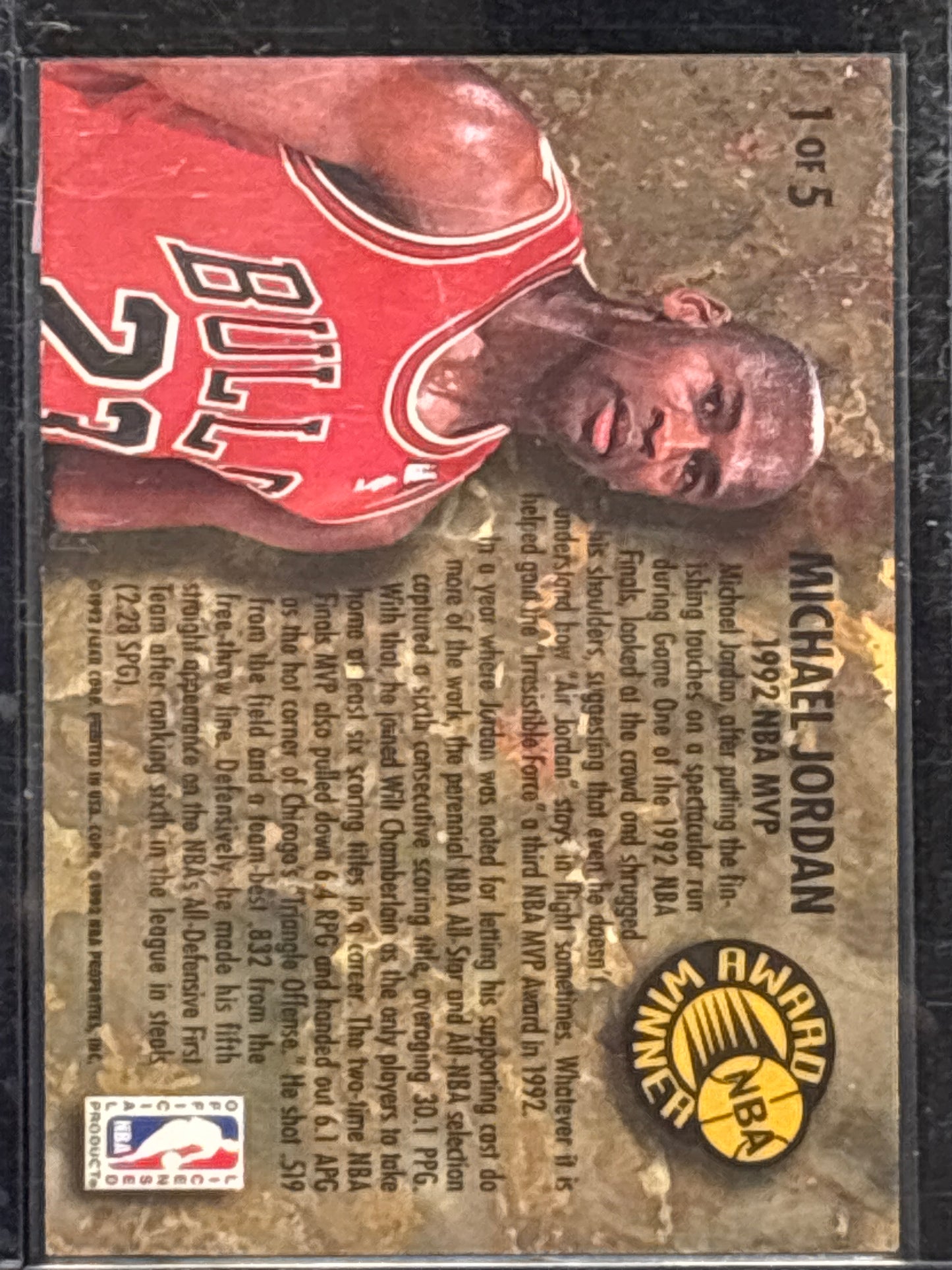 1992-93 Fleer Ultra Award Winners Michael Jordan #1 of 5 HOF Mint