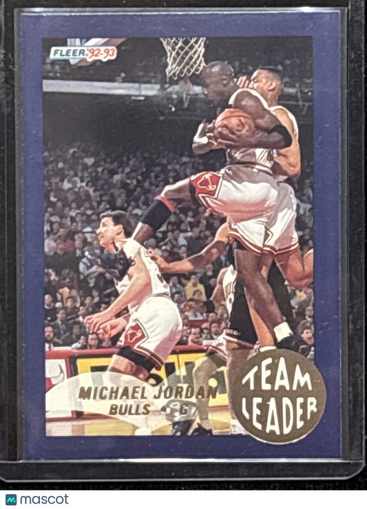1992-93 Fleer Team Leader Michael Jordan #4