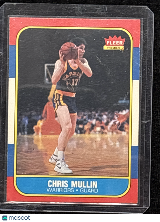 1986 Fleer Basketball Chris Mullin #77 HOF