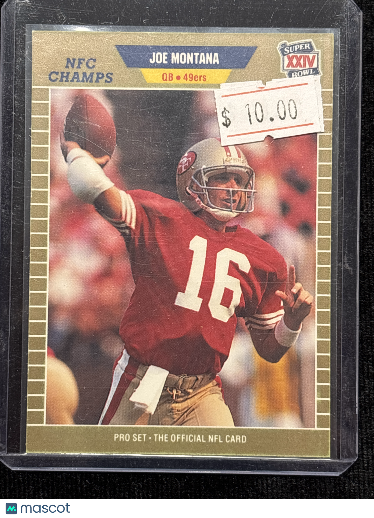 1989 Pro Set Joe Montana #381