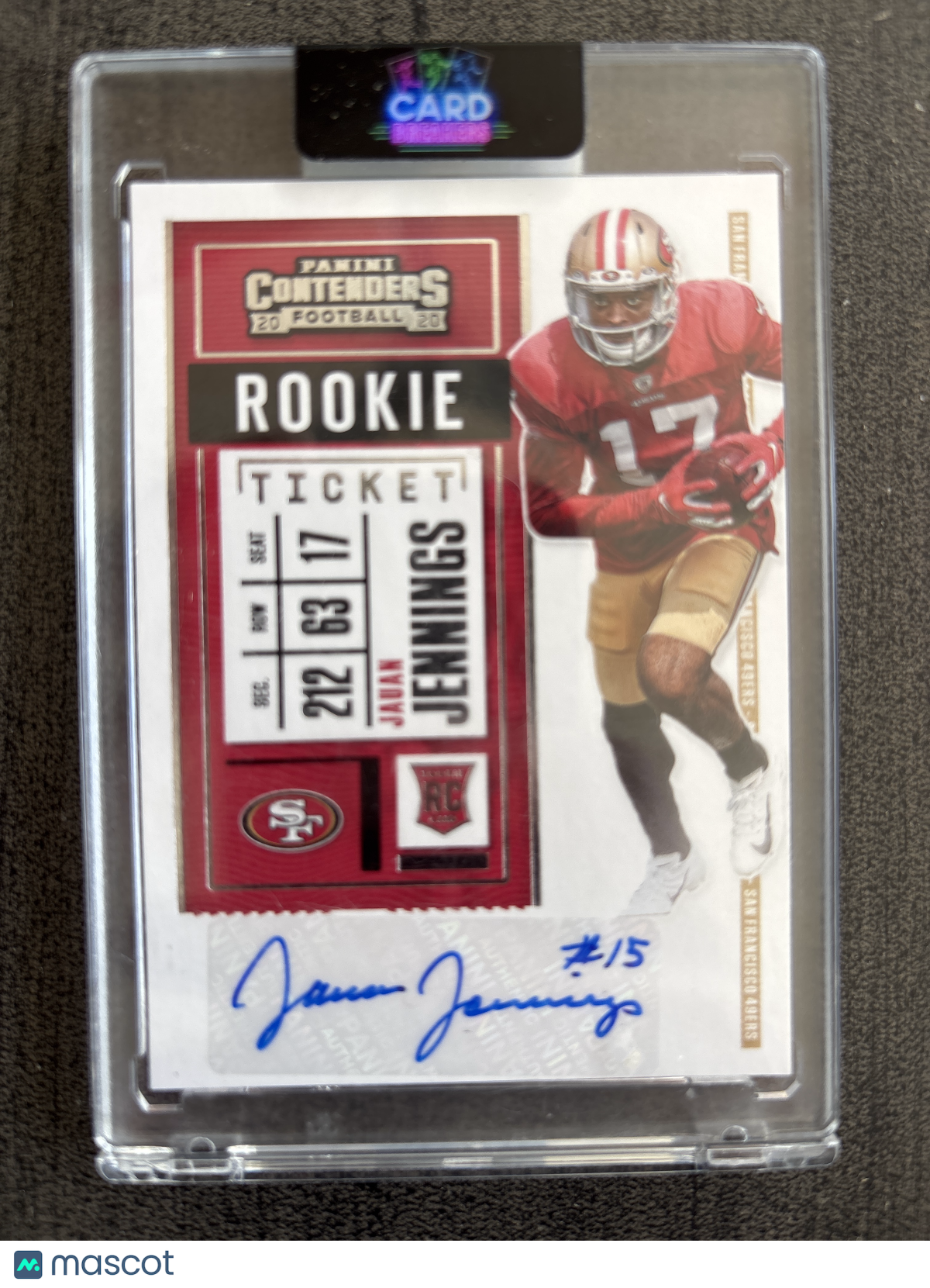 2020 Panini Contenders Football Jauan Jennings #224 RC