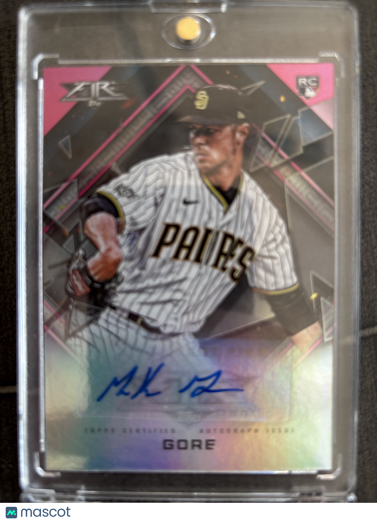 2022 Topps Fire MacKenzie Gore #FA-MAG Magenta /25 RC