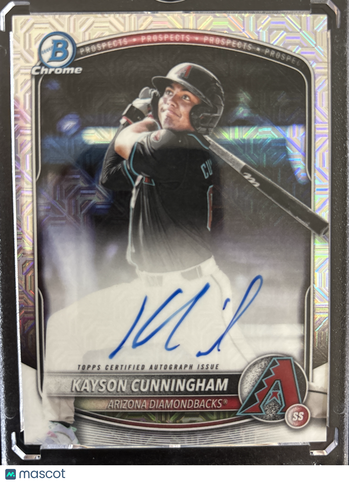 2025 Topps Bowman Chrome Kayson Cunningham #BMA-KC Mojo Refractor