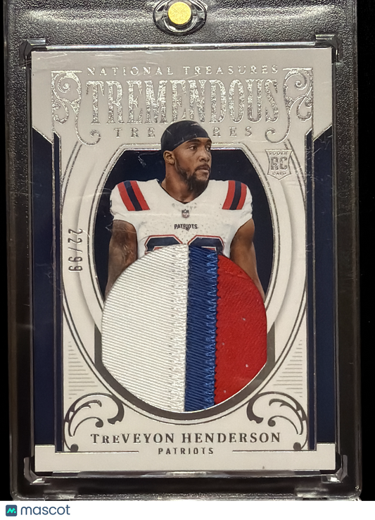2026 Panini National Treasure TreVeyon Henderson #TT-TH /99 Patch RC Memorabilia
