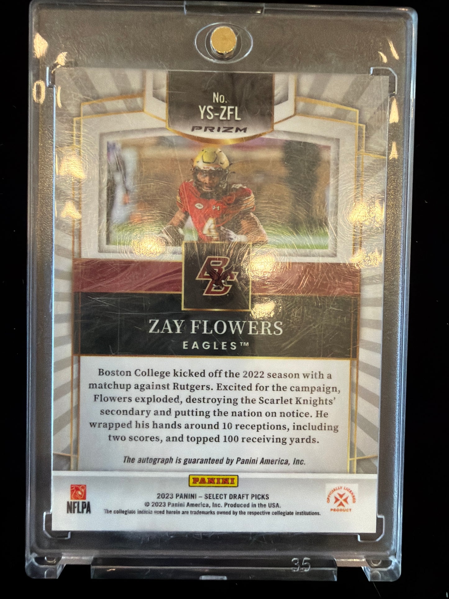 2023 Panini Select Draft Picks Youth Explosion Zay Flowers #YS-ZFL Silver RC