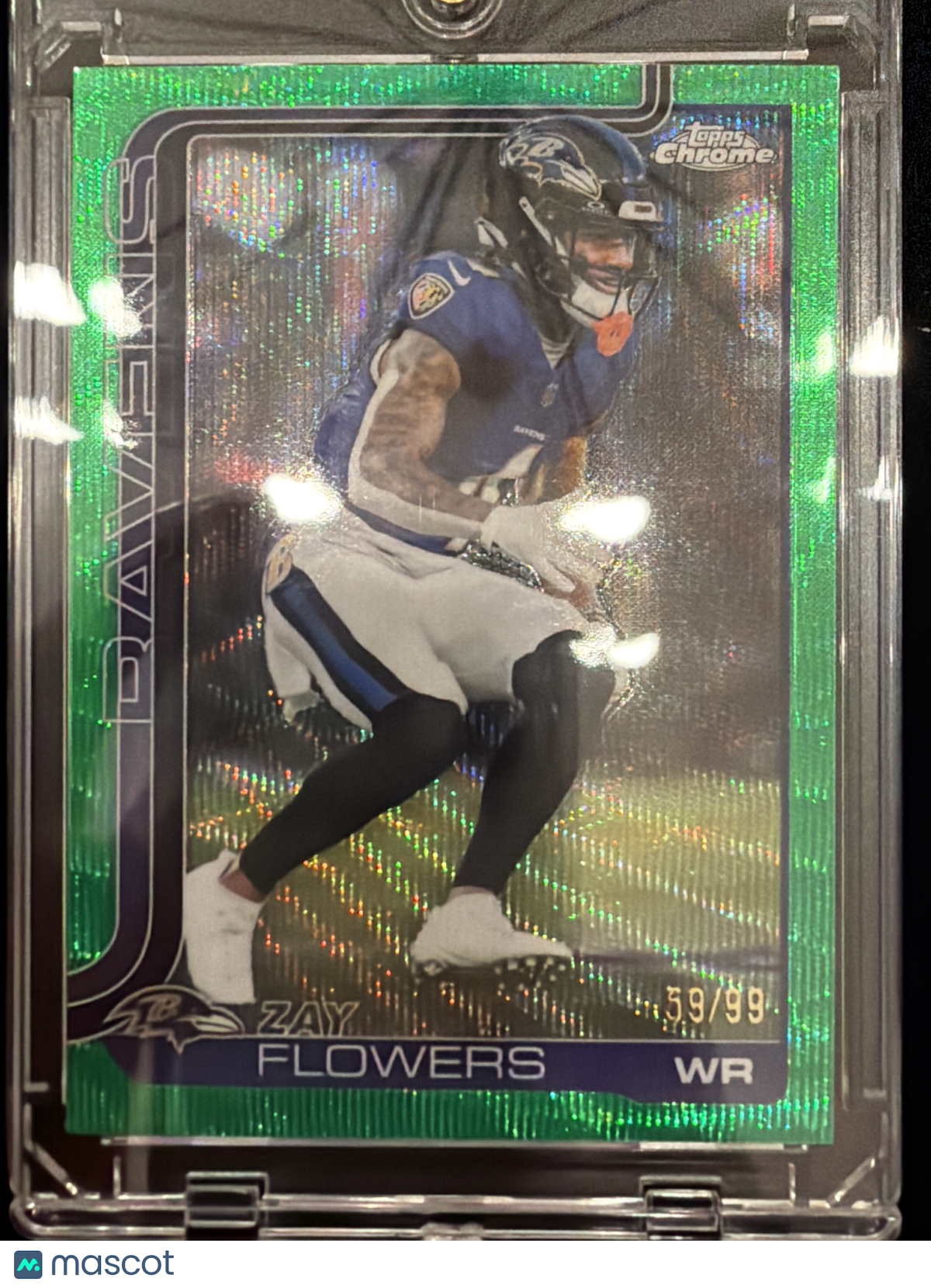 2024 Topps Chrome Zay Flowers #22 Green Wave /99