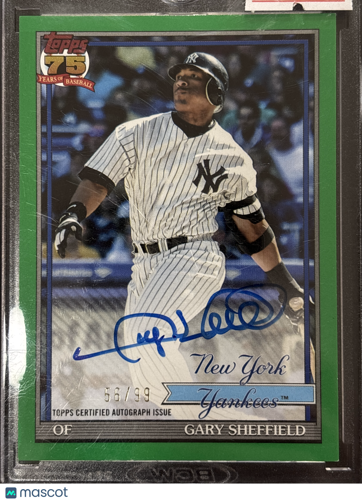 2026 Topps Baseball Gary Sheffield #91A-GS Green /99