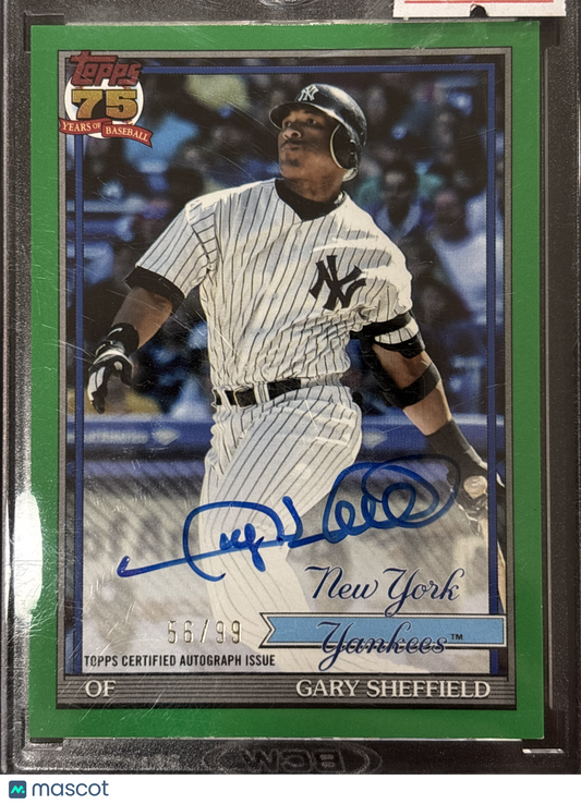 2026 Topps Baseball Gary Sheffield #91A-GS Green /99
