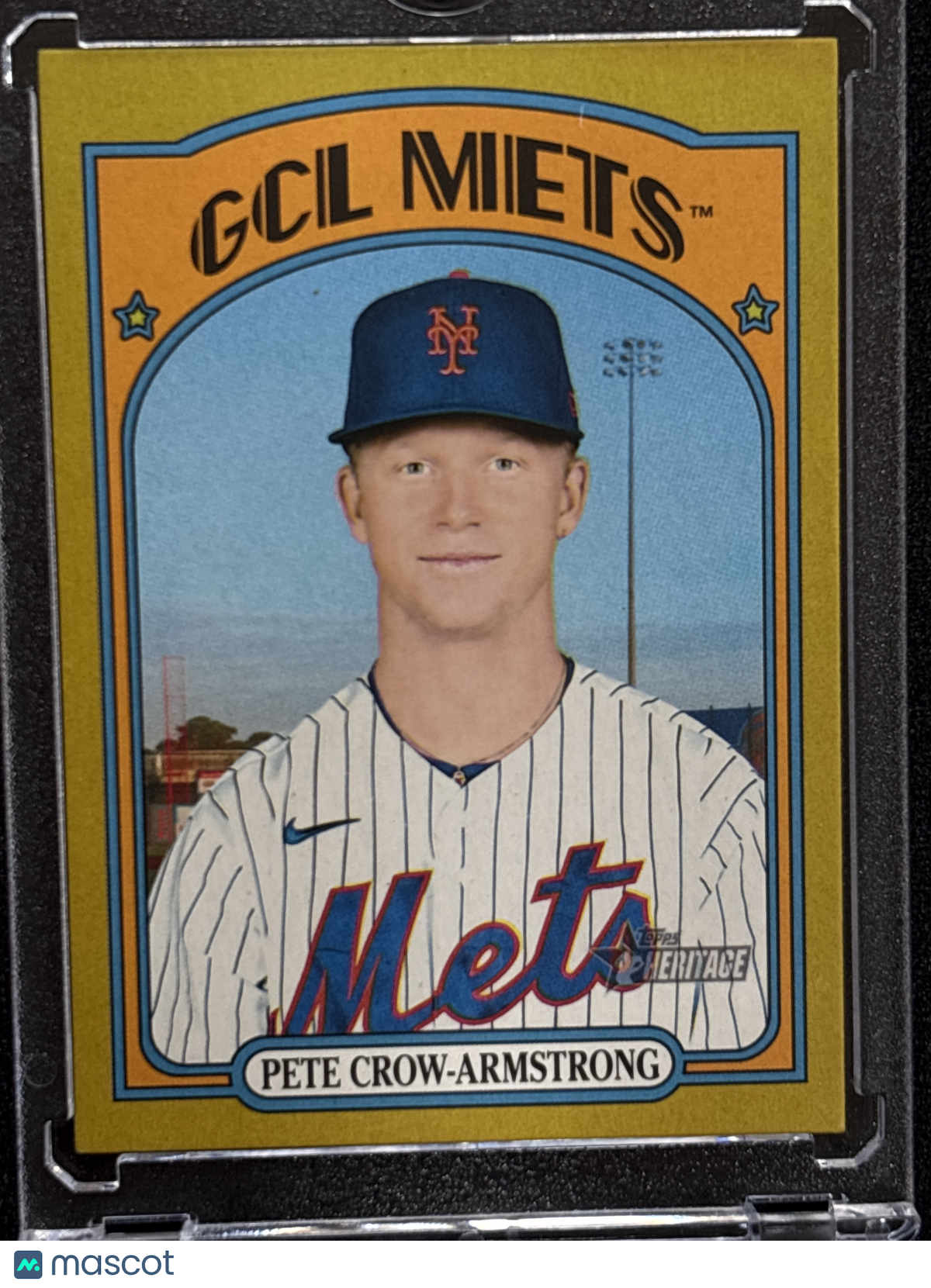 2021 Topps Heritage Pete Crow-Armstrong #44 Gold Border