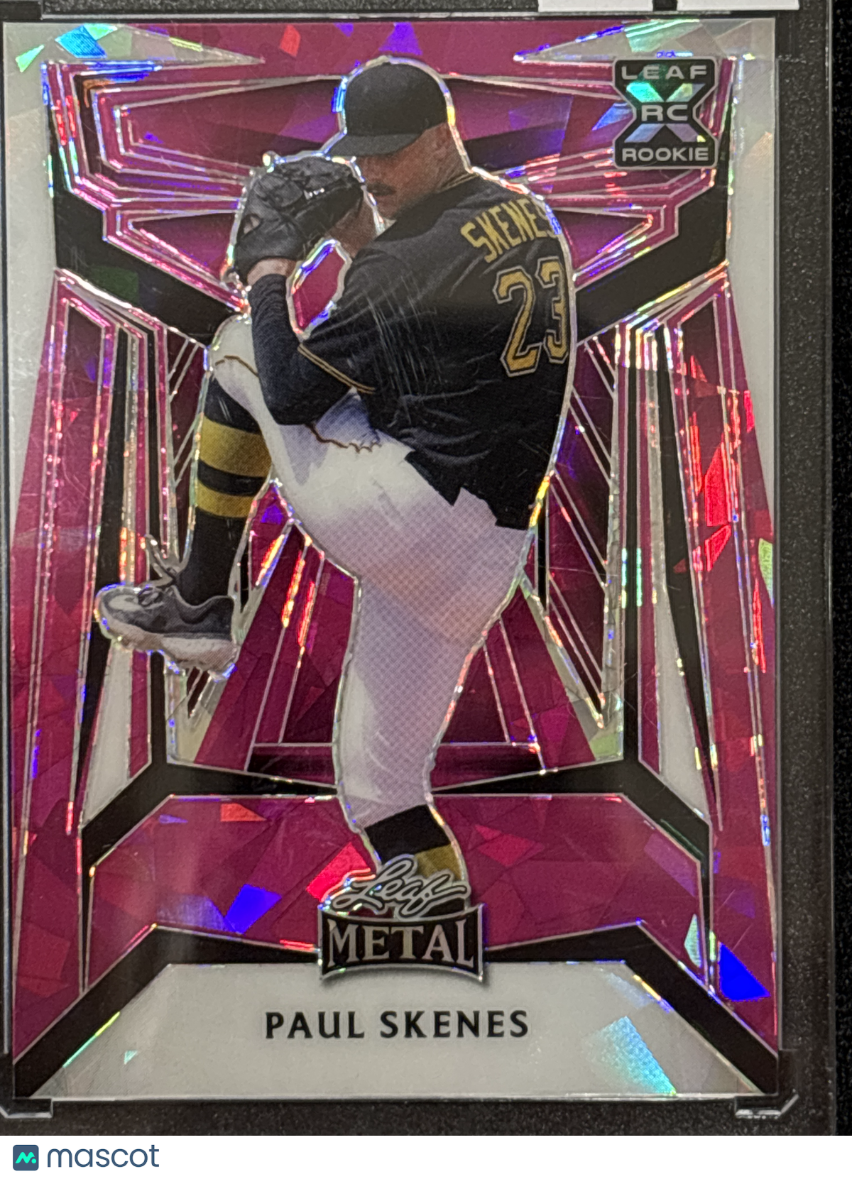 2023 Leaf Metal Baseball Paul Skenes #B-88 Pink Crystal /5 RC