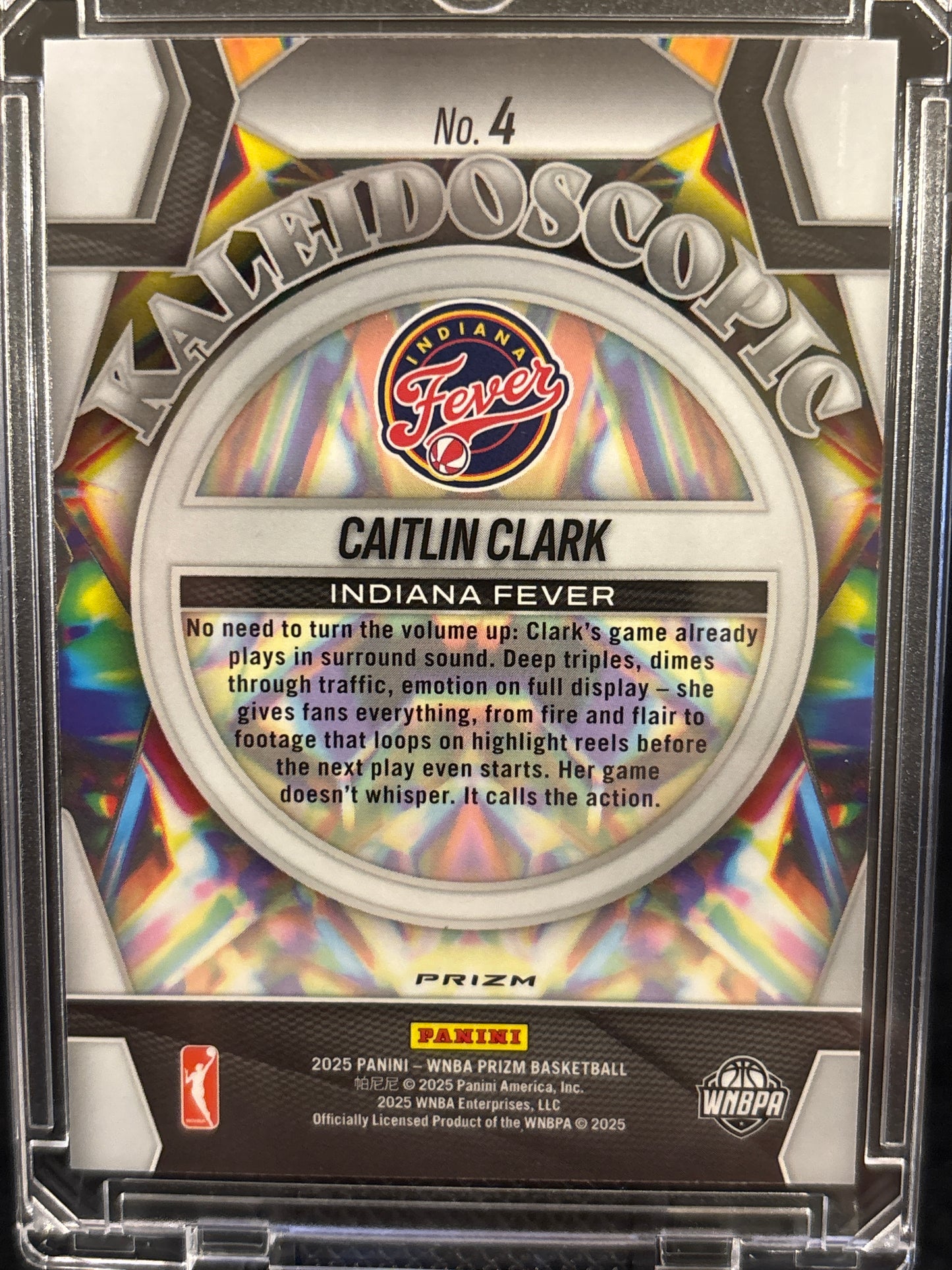 2025 Panini Prizm Kaleidoscopic Caitlin Clark #4 Green