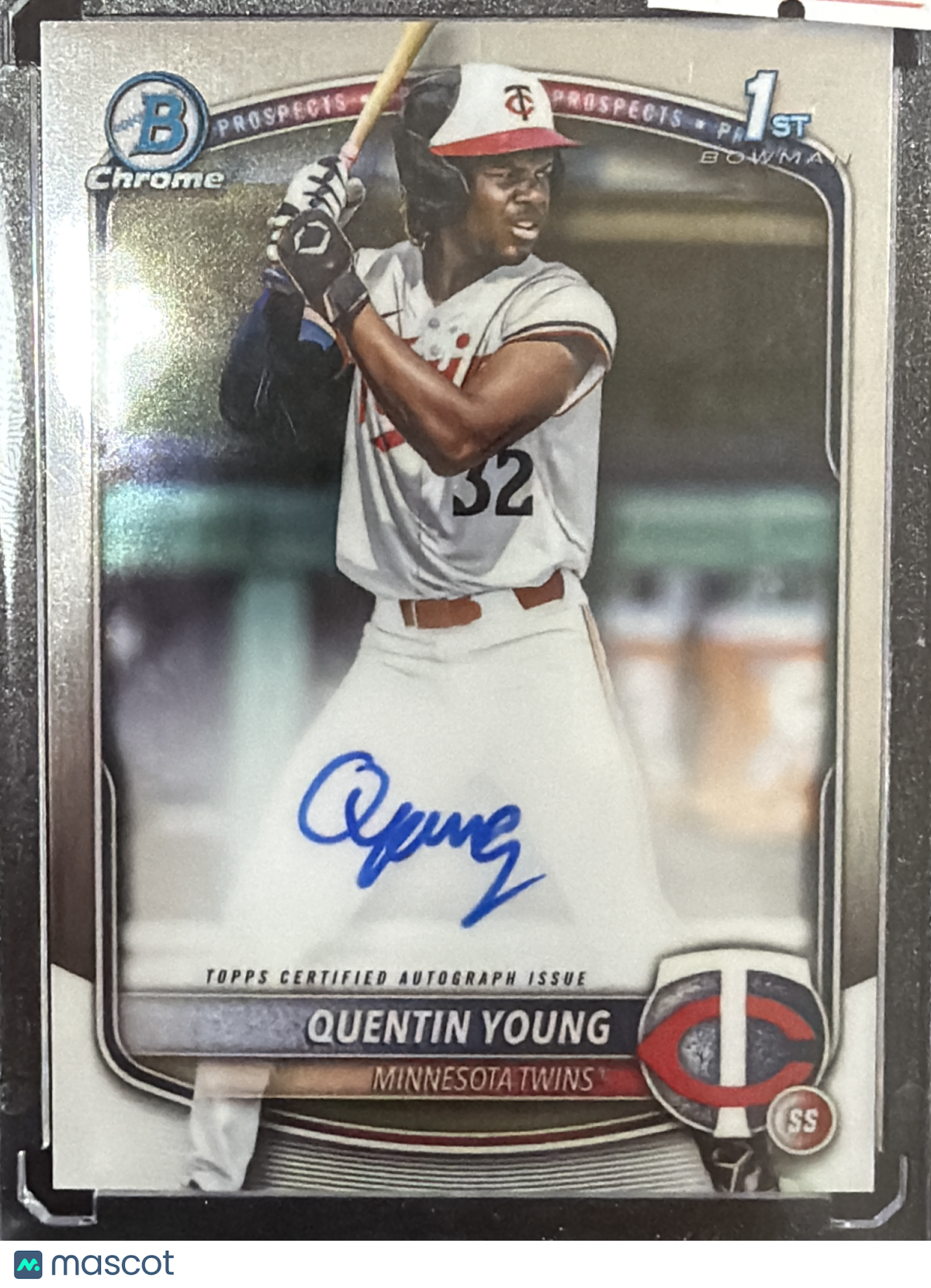 2025 Bowman Chrome Quentin Young #CPA-QY 1st Bowman