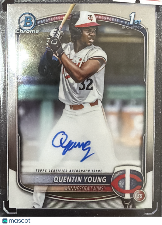 2025 Bowman Chrome Quentin Young #CPA-QY 1st Bowman