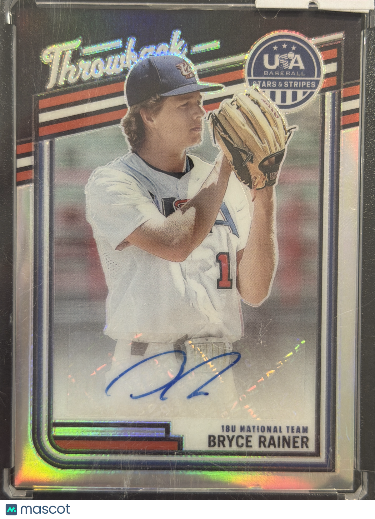2026 Panini USA Stars & Stripes Prizm Throwback Bryce Rainer #TS-BR Silver /199