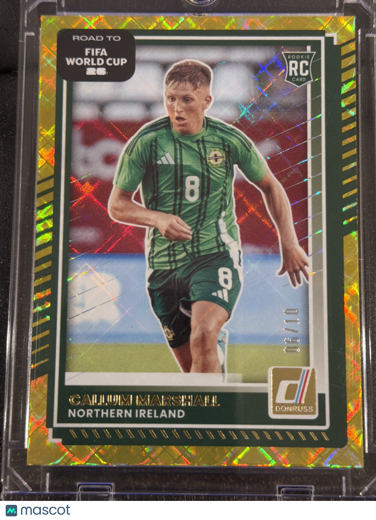 2025 Panini Donruss Road FIFA World Cup 26 Callum Marshall #47 Gold Laser /10 RC