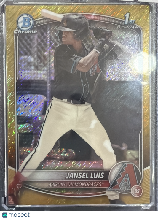 2025 Topps Bowman Chrome Jansel Luis #BCP-84 Gold Shimmer Refractor