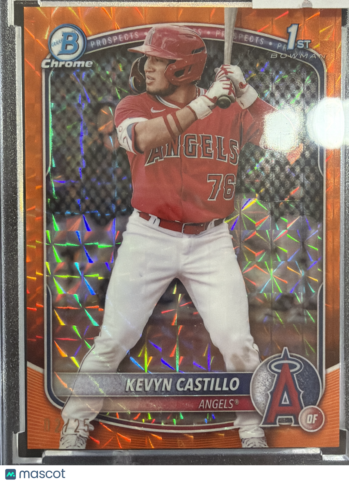 2024 Bowman Chrome Kevyn Castillo #BCP-82 Orange Shimmer Refractor
