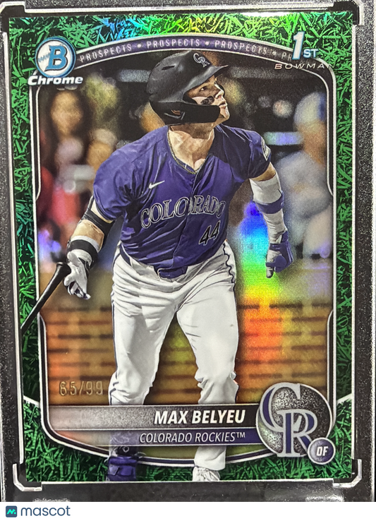 2025 Bowman Chrome Max Belyeu #BDC-5 Green Grass Refractor /99