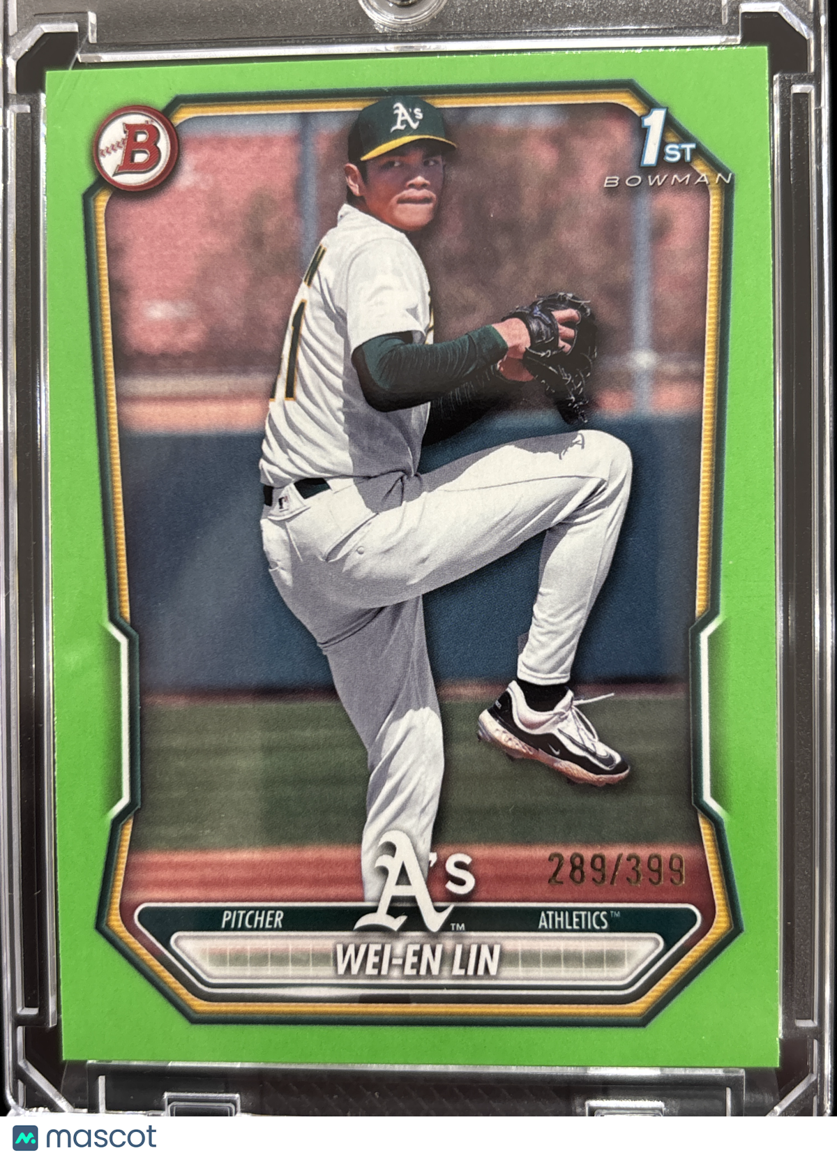 2025 Bowman Wei-En Lin #BP-125 Neon Green /399 1st Bowman
