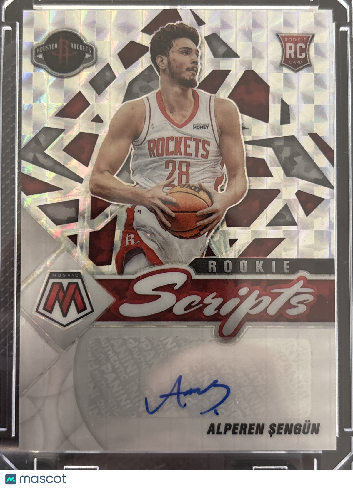 2022 Panini Mosaic Prizm Scripts Alperen Şengün #RS-ALP Silver RC