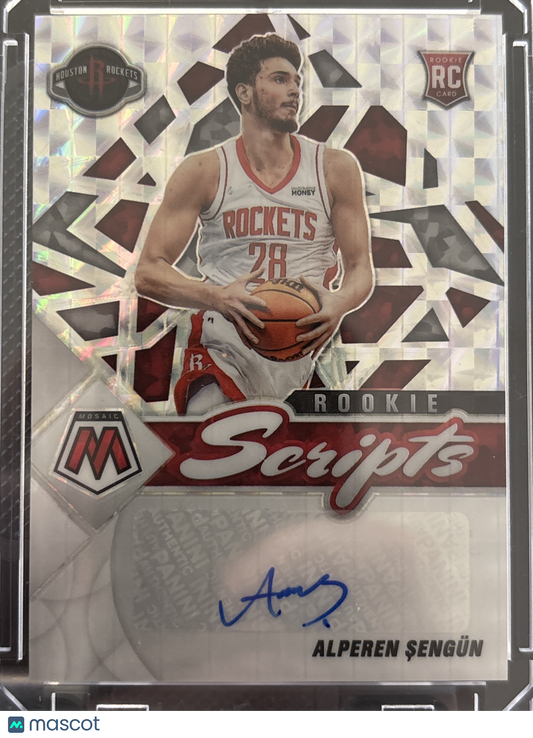 2022 Panini Mosaic Prizm Scripts Alperen Şengün #RS-ALP Silver RC