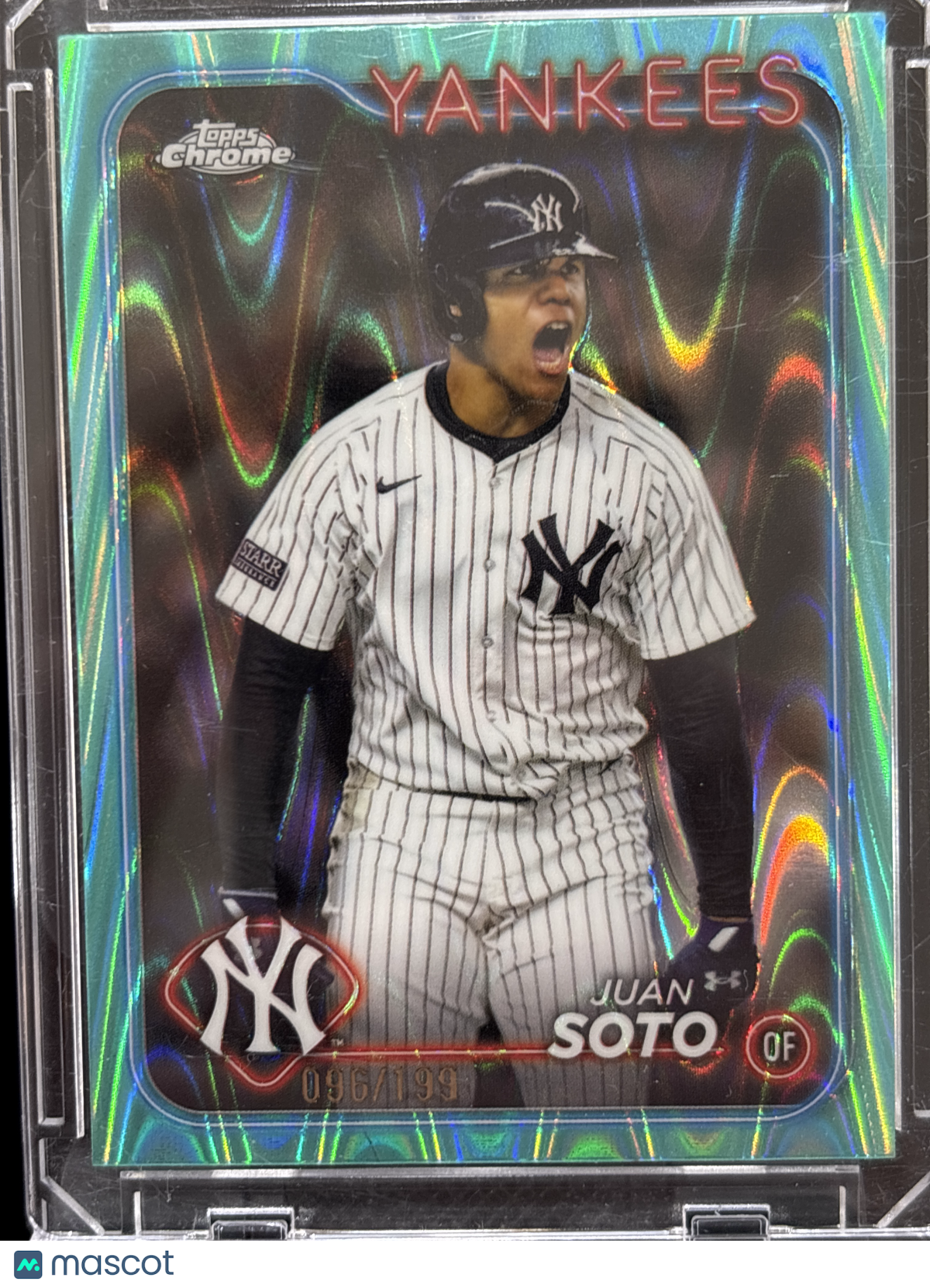 2024 Topps Chrome Update Juan Soto #USC1 Aqua RayWave /199