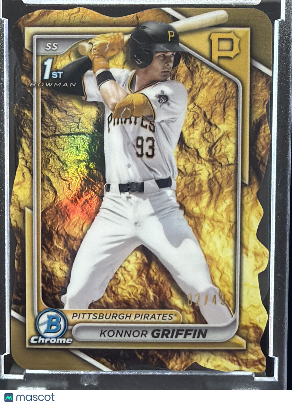 2024 Bowman 1st Die-Cut Gold Nugget # /49 Konnor Griffin #BDC-22 Gold Nugget /49