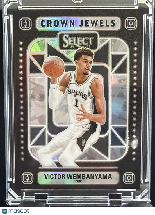 2025 Panini Select Crown Jewels Victor Wembanyama #8 Prizm