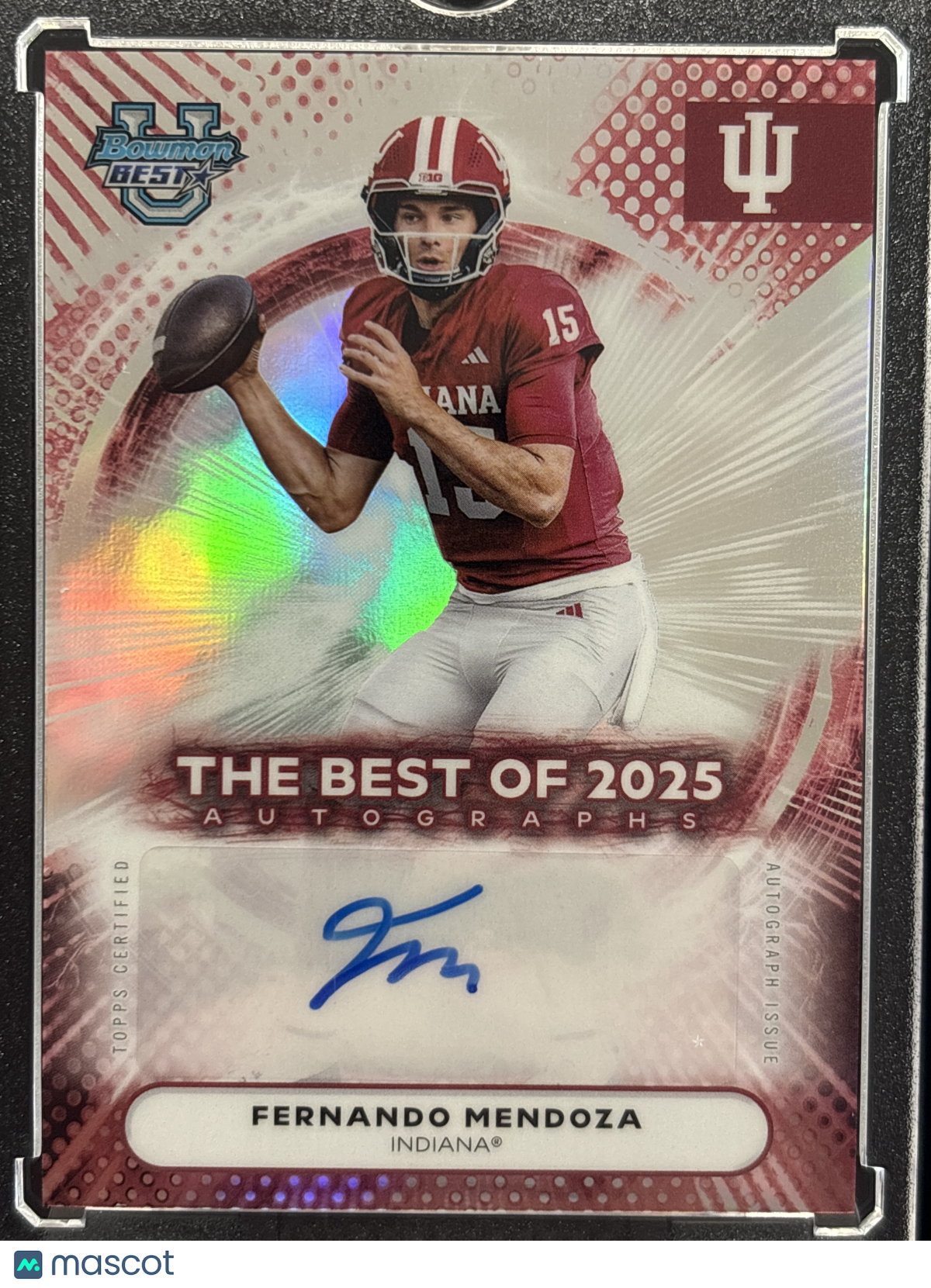 2025 Bowman University Best Fernando Mendoza #BOA-FM Autograph