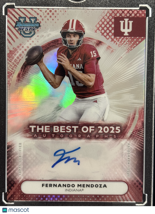 2025 Bowman University Best Fernando Mendoza #BOA-FM Autograph