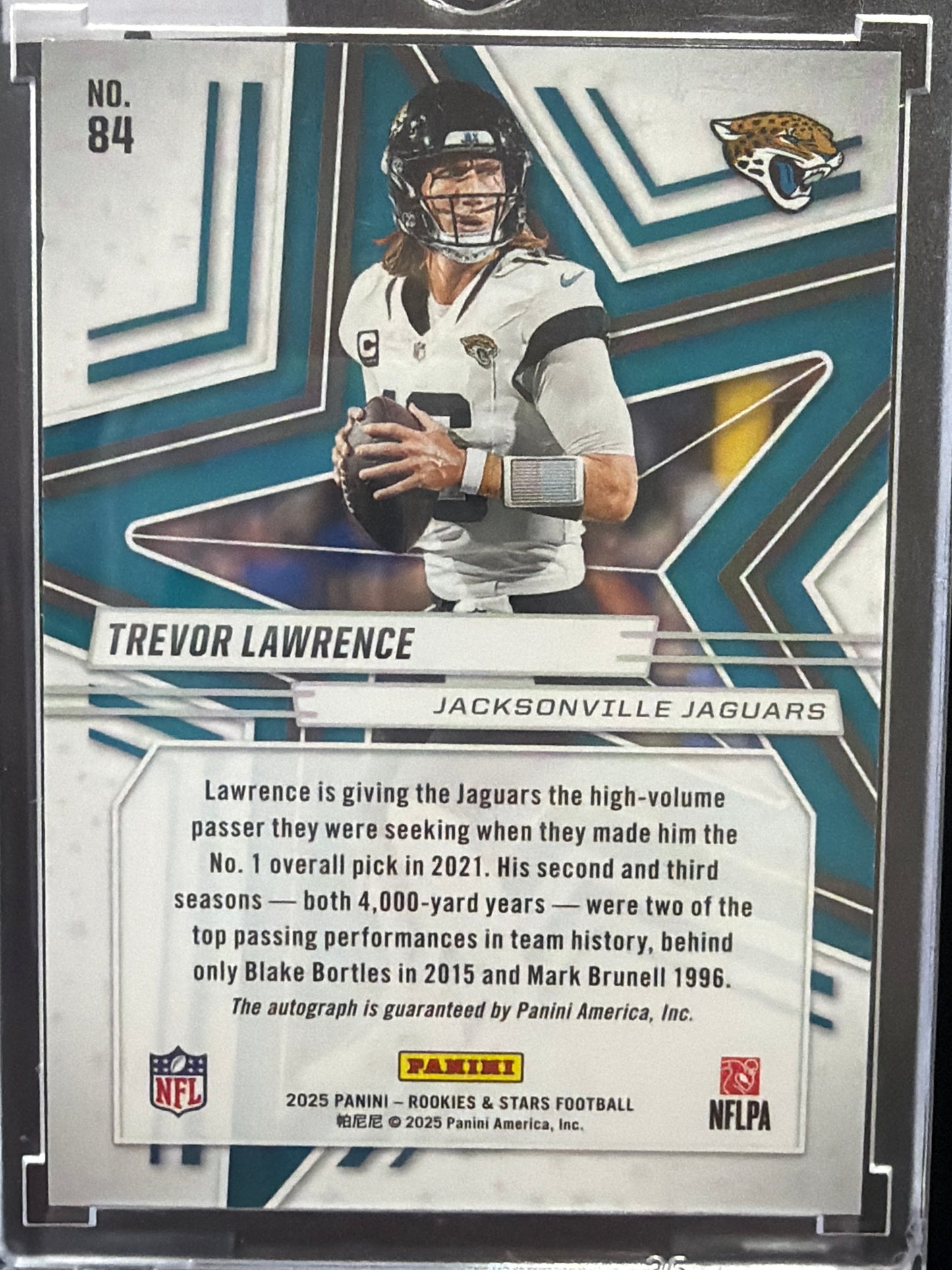 2025 Panini Rookies & Stars Trevor Lawrence #84 Red Prizm