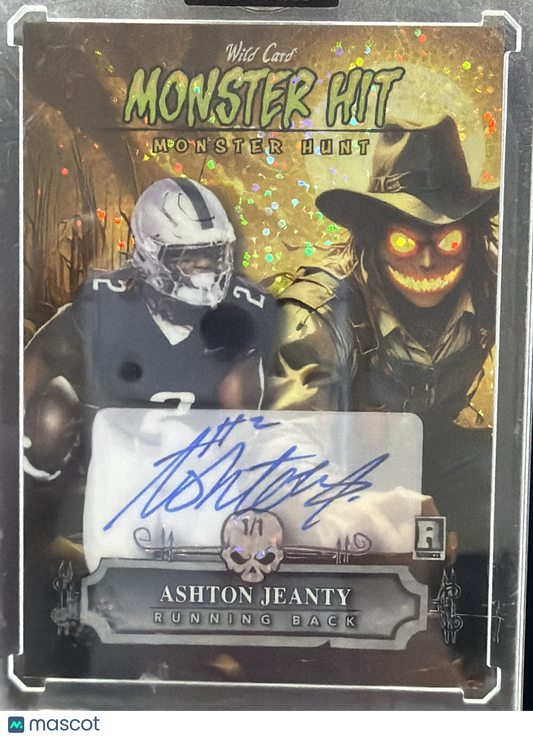 2025 Wild Card Monster Hit Monster Hunt Ashton Jeanty #MHCS-AJA /1