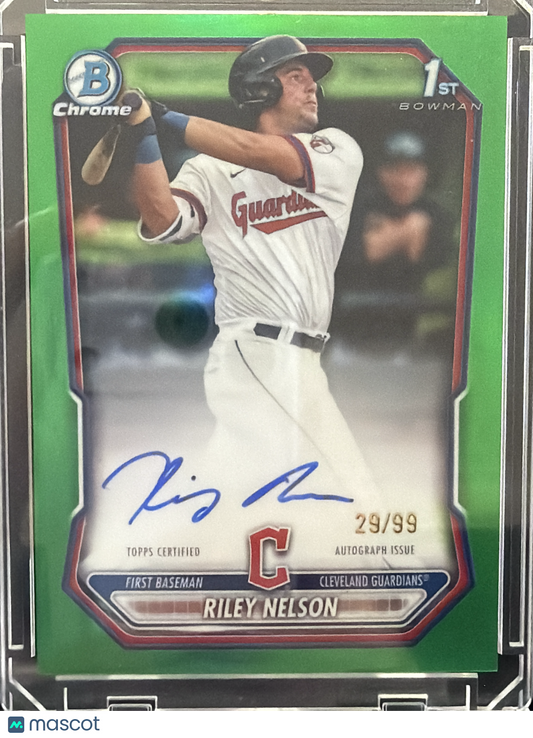 2026 Bowman Riley Nelson #CPA-RN Green Refractor /99