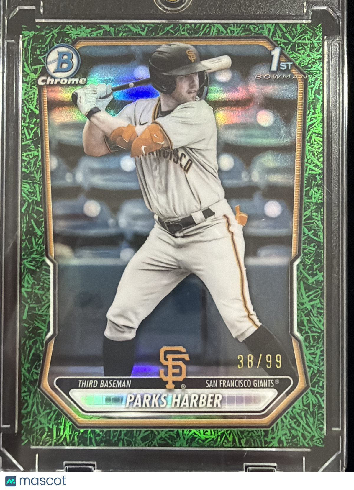 2024 Bowman Chrome Parks Harber #BCP-43 Green Grass Refractor /99