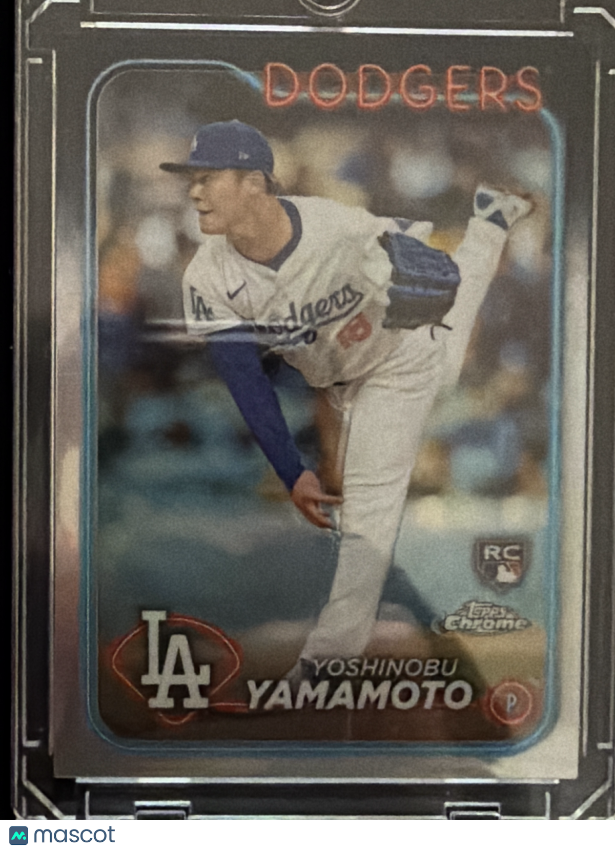 2024 Topps Chrome Yoshinobu Yamamoto #18 Refractor RC