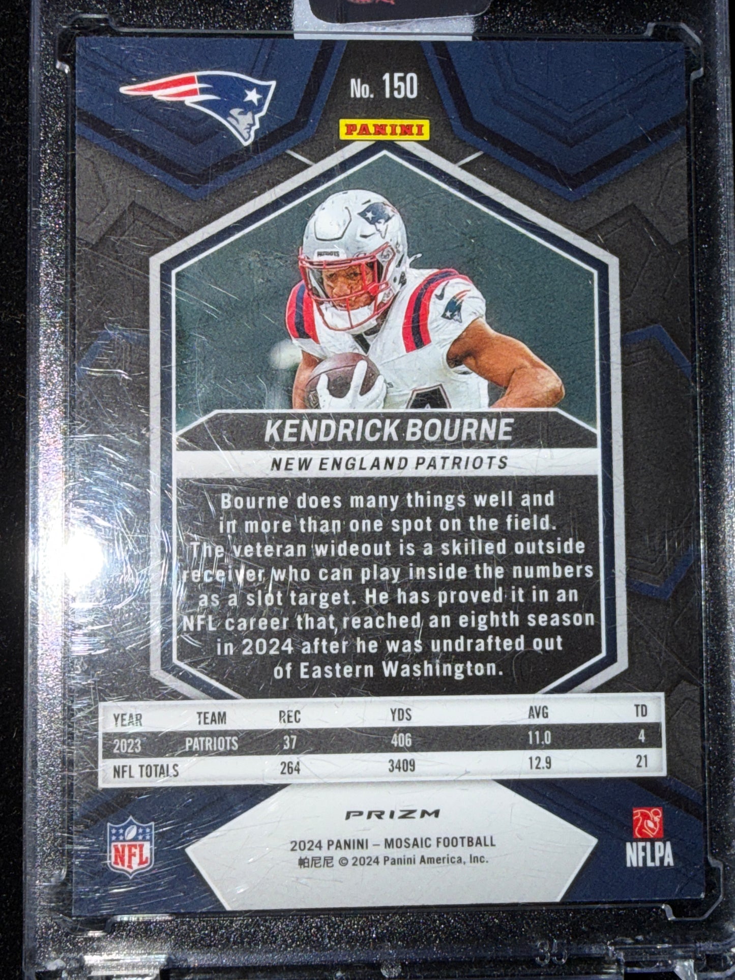 2024 Panini Prizm Mosaic Kendrick Bourne #150 Orange