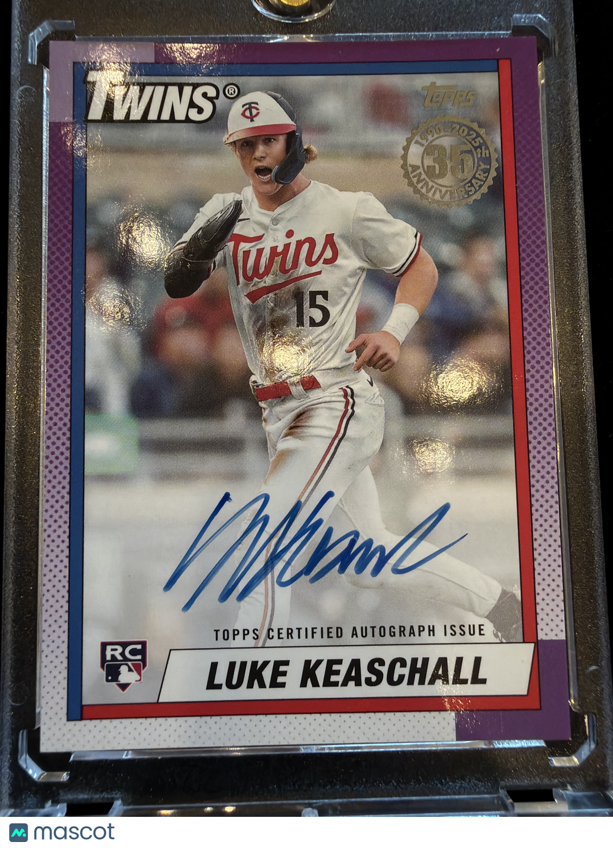 2025 Topps 1990 Topps Baseball Luke Keaschall #90AU-KEA Purple RC