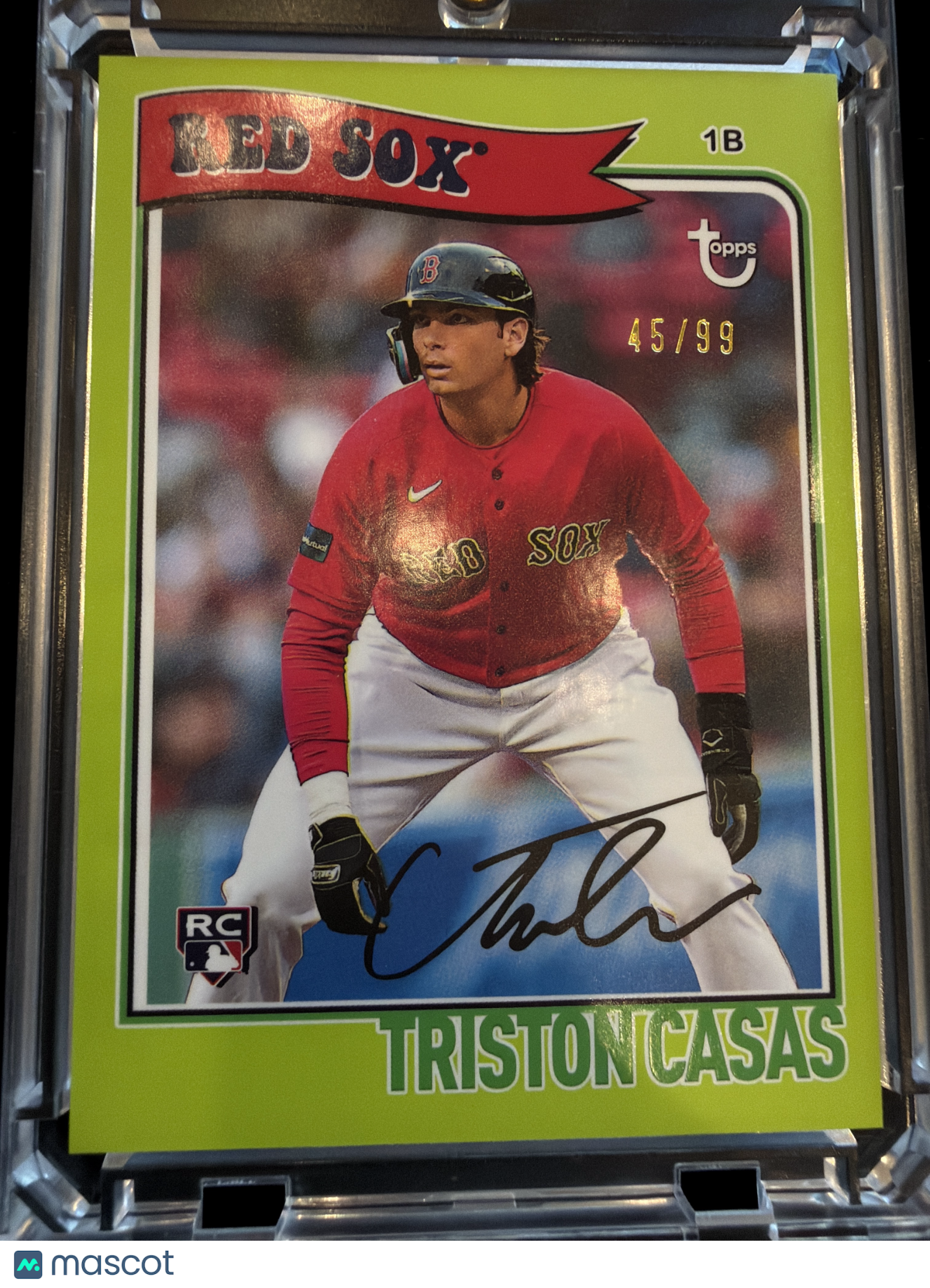 2023 Topps Archives Triston Casas #36 Lime Green /99 RC