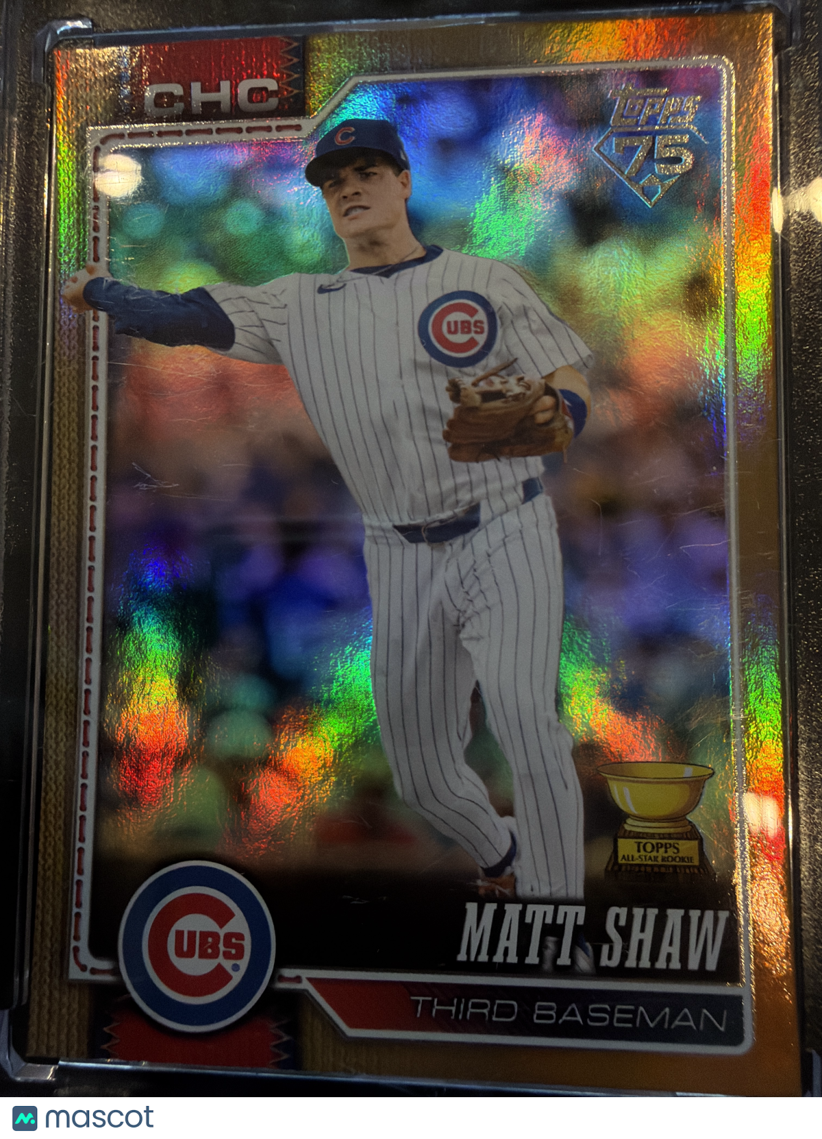 2026 Topps Series One Matt Shaw #27 Gold Foil Topps All-Star Rookie