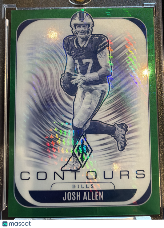 2025 Panini Phoenix Contours Josh Allen #4 Green /99
