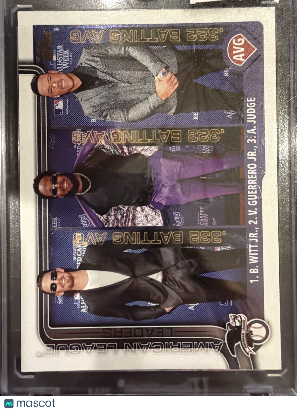 2025 Topps Series One Vladimir Guerrero Jr. Bobby Witt Jr. Aaron Judge #345