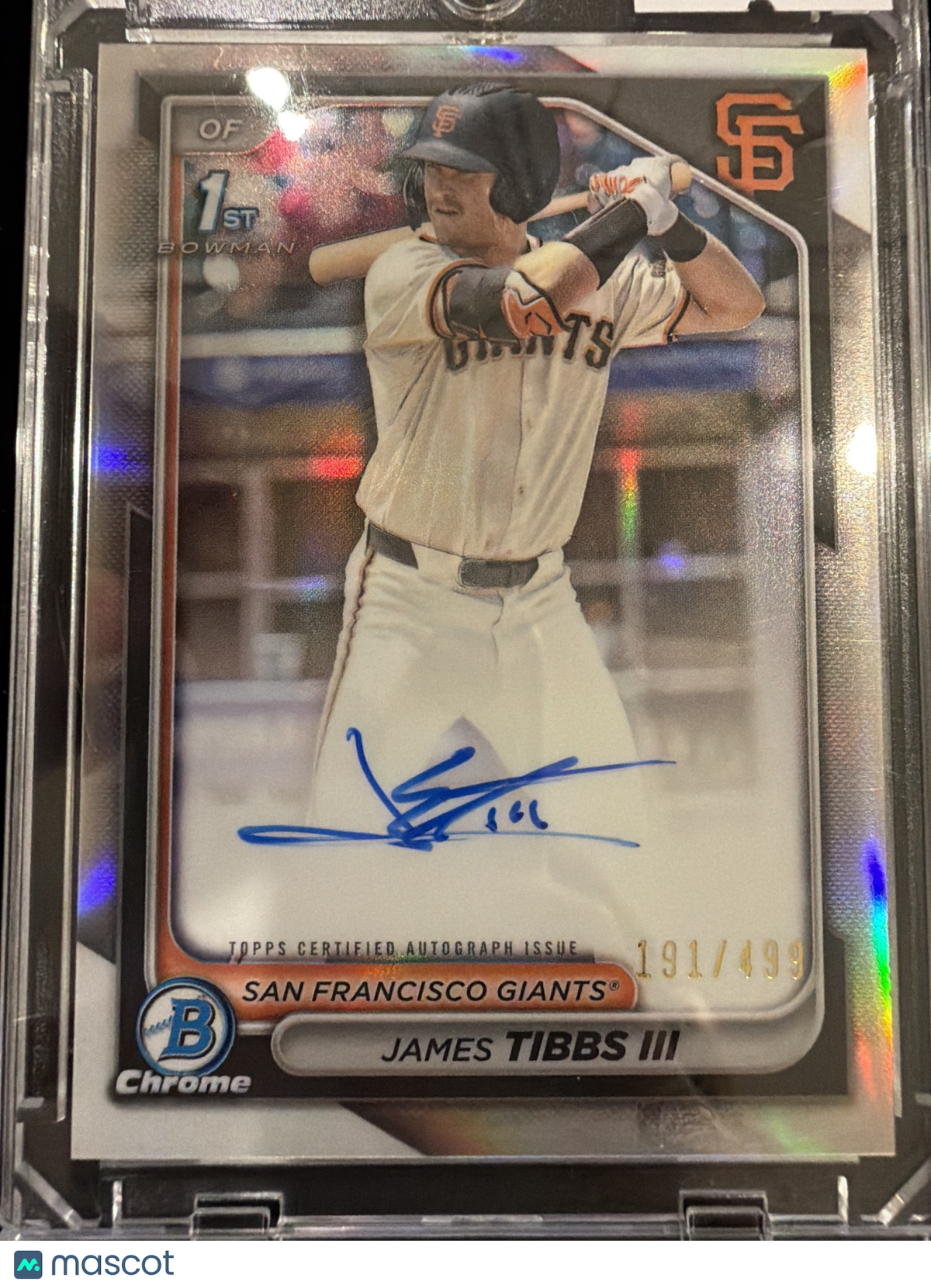2024 Bowman Chrome James Tibbs III #CPA-JT Refractor /499 1st Bowman