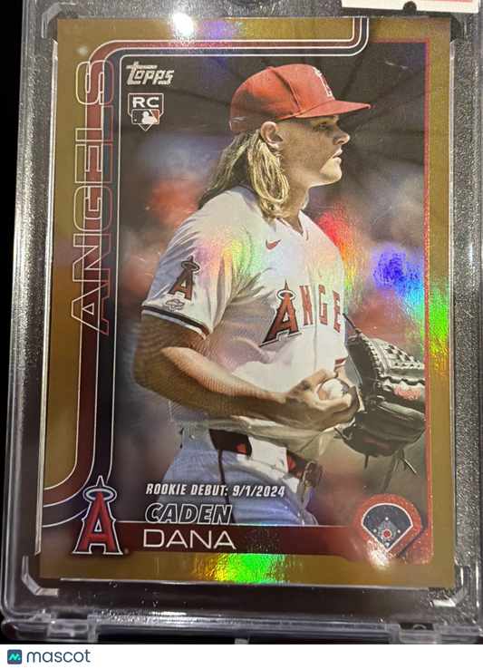 2025 Topps Update Series Caden Dana #US187 Gold Foil /50 RC